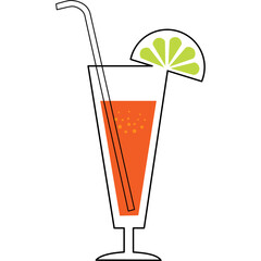 Cocktail Glass Summer Drink