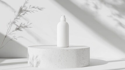 White abstract object arrangement