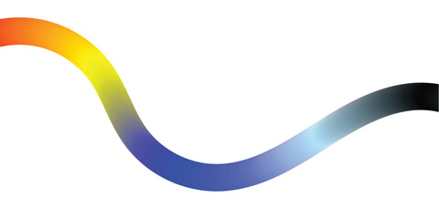 Abstract colorful blue green wave background on white vector design. presentation, banner background design Gradient Lines on Background.