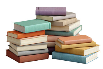 Stack of Colorful Books Transparent PNG