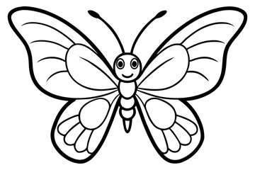 butterfly on white background