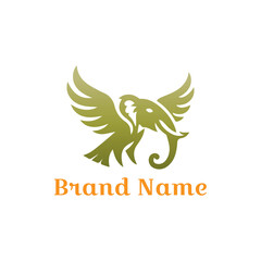 Fototapeta premium This vector design features an eagle, a powerful bird symbol, with stylized wings, suitable as a business logo or artistic illustration