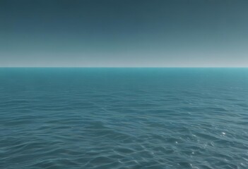 Obraz premium Subtle light blue to deeper teal gradient, ethereal, peaceful ocean vibes, illustration, mood, digital art