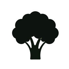 vector tree isolated on white background