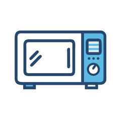 Fototapeta premium Microwave Oven Icon Representing Kitchen Appliance and Convenient Cooking