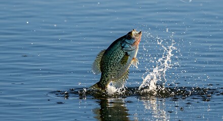 Crappie Jumping From Water