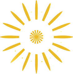 fireworks circle vector art illustration on white background