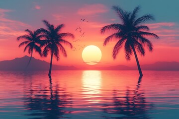 Sunset Paradise: Tropical Island Getaway