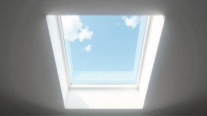 Skylight View Calm Sky Interior