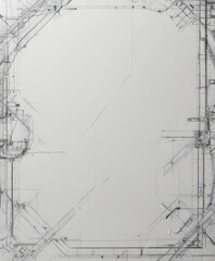 Clean white background, black technical drawing shapes  Blueprint design effect ,  abstract,  architecture