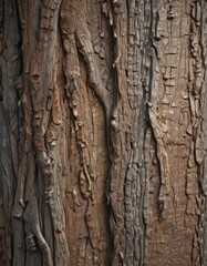 Obraz premium Rough tree bark texture, earthy browns and grays, wood, earth