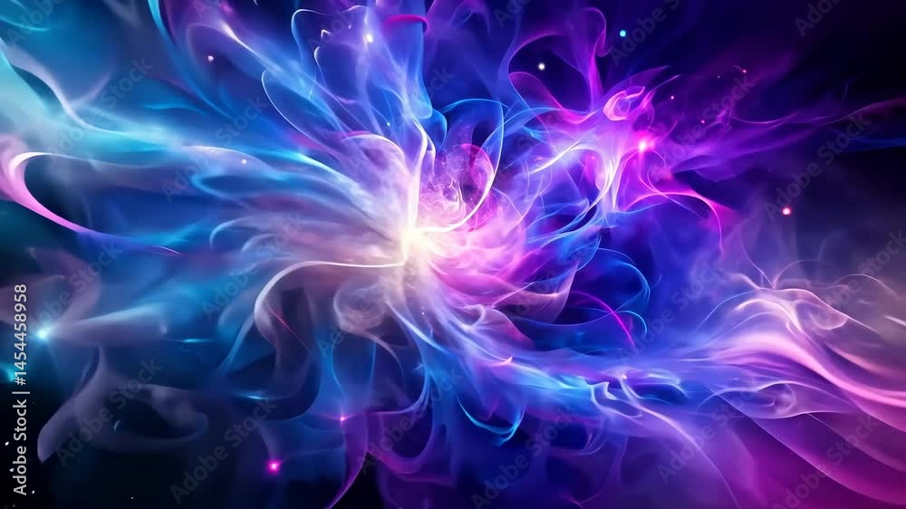 Poster Cosmic Whispers A Symphony of Light and Color in a Celestial Dance