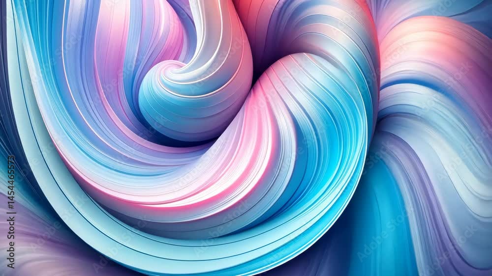 Aufkleber mesmerizing pastel swirls in a symphony of fluid motion and abstract art
