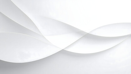 Gentle Motion of Light and Shadow A Serene Dance Across the Minimalist White Canvas Beautiful Smooth Waving Lines for Artistry and Design