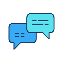 Fototapeta premium Speech Bubbles Icon Representing Business Communication and Professional Dialogue