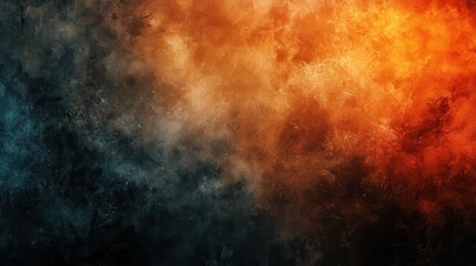 Fototapeta premium Abstract fiery and smoky backdrop