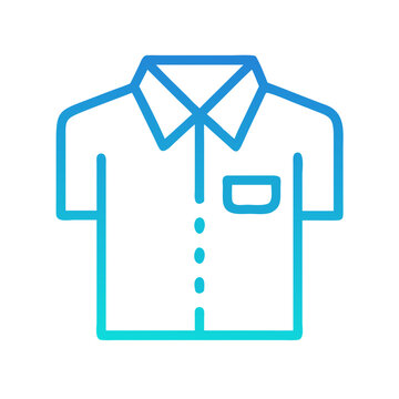 Store Uniform Shirt Icon Representing Retail Staff and Employee Apparel
