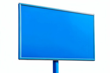 Fototapeta premium Blank blue billboard