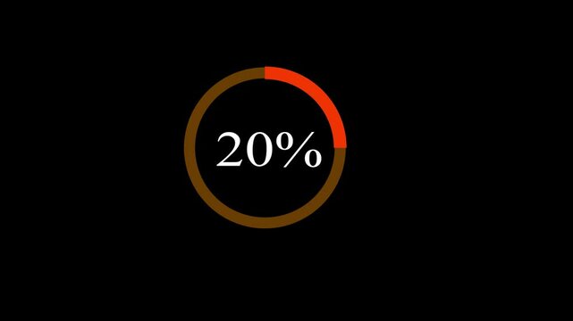 rectangle percentage diagram, meter showing 20% ready-to-use for web design, user interface UI or infographic - indicator with black and light light green
