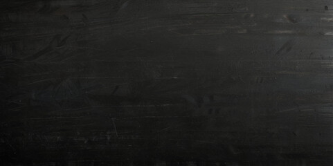 Abstract texture of blacl chalkboard background texture with copy space. Design concept for school education, dark wall backdrop , design template.	
