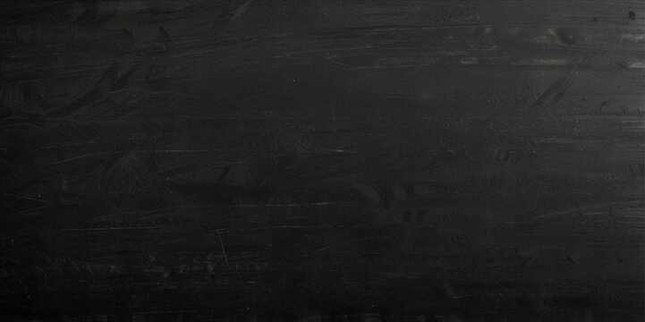 Abstract texture of blacl chalkboard background texture with copy space. Design concept for school education, dark wall backdrop , design template.	
