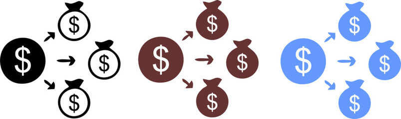 Affiliate Marketing solid icons collection.Containing Marketing, SEO, Success, Management, Business, Customer, Social Media