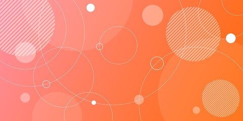 Abstract vector design featuring bright pink and blue circles in a seamless wave pattern