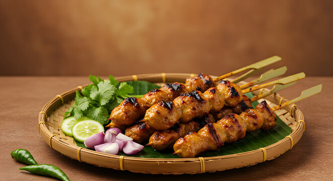 indonesian cuisine food sate ayam chicken satai