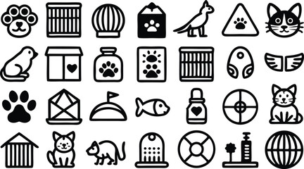 Vector illustration set of different tools silhouettes as black icons and symbols for business and home design