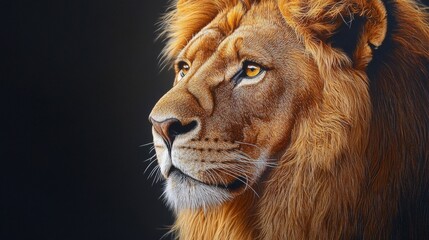 Naklejka premium Beautiful Lion