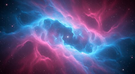 Glossy Liquid Nebula Flow
An abstract background of a glossy liquid nebula swirling in space, with viscous gas patterns in blue and pink and fluid dynamics details, perfect for sci-fi and artistic use