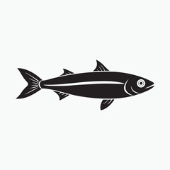 anchovy vector icon with a white background