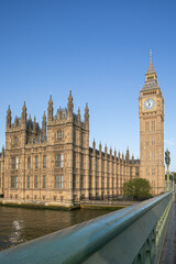 The Iconic and Remarkable View of the Famous Houses of Parliament and Big Ben in London
