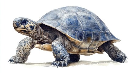 Obraz premium Detailed illustration of a tortoise