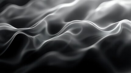 Obraz premium Abstract flowing smoke or fabric