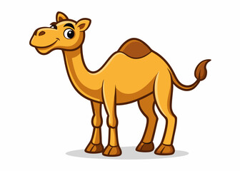 Adorable Cartoon Camel Illustration for Kids