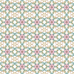 Citrus Bloom – Moroccan Pattern in Green & Yellow