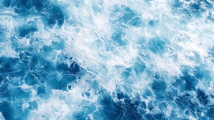 Ocean Waves Aerial View: A Stunning Blue Canvas of Nature's Power