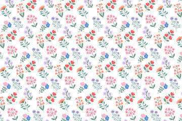 Floral pattern background, spring, summer small floral seamless pattern for wallpaper, prints, fabric, cover