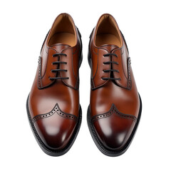Pair of Dress Shoes on Transparent Background