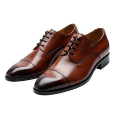 Pair of Dress Shoes on Transparent Background