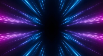 Obraz premium Professional Neon Lines Vector Illustration Pack with Speed Background on Plain White Background AI File