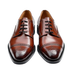 Pair of Dress Shoes on Transparent Background