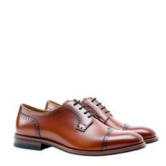 Pair of Dress Shoes on Transparent Background