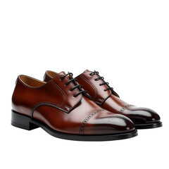 Pair of Dress Shoes on Transparent Background