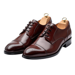 Pair of Dress Shoes on Transparent Background