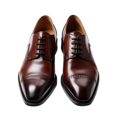 Pair of Dress Shoes on Transparent Background