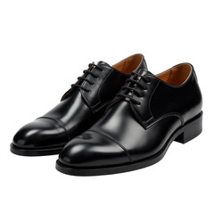 Pair of Dress Shoes on Transparent Background