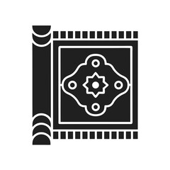 Rug silhouette vector illustration