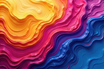 Obraz premium Abstract swirling paint textures in vibrant hues, gradient, overlay, color